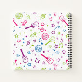 Musiknoten Notizblock (Rückseite)