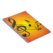 Musiknoten-Notizbuch Notizblock (Rechte Seite)