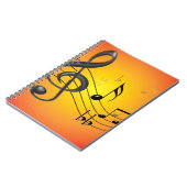 Musiknoten-Notizbuch Notizblock (Linke Seite)