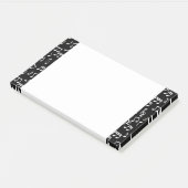 Musiknoten Notizen abschicken (angewinkelt)