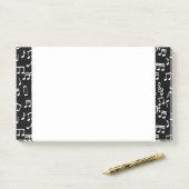 Musiknoten Notizen abschicken (Auf Schreibtisch)