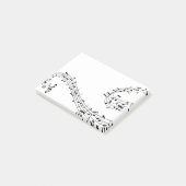 Musiknoten Notizen abschicken (angewinkelt)