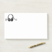 Musiknoten Notizen abschicken (Auf Schreibtisch)