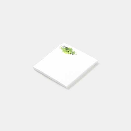 Musiknoten Notizen abschicken (angewinkelt)