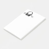 Musiknoten Notizen abschicken (angewinkelt)