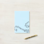 Musiknoten Notizen abschicken (Auf Schreibtisch)