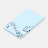 Musiknoten Notizen abschicken (angewinkelt)