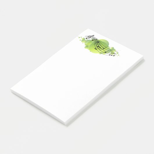 Musiknoten Notizen abschicken (angewinkelt)