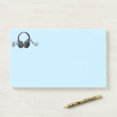 Musiknoten Notizen abschicken (Auf Schreibtisch)