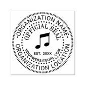 Musiknoten Offiziell Siegel Name Loc URL Estdatum Permastempel (Design)