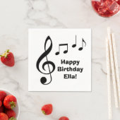 "Musiknoten" Paper Napkins Serviette (Beispiel)