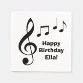 "Musiknoten" Paper Napkins Serviette (Vorderseite)