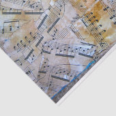 Musiknoten-Papiere Seidenpapier (Ausschnitt)