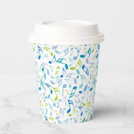 Musiknoten Pappbecher (Links)