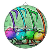 Musiknoten Party Dartscheibe (vorne)