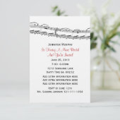 Musiknoten-Party Einladungen (Stehend Vorderseite)