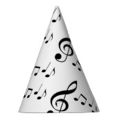 "Musiknoten-" Party-Hüte Partyhütchen (Rechts)