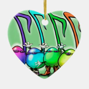 Musiknoten Party Keramikornament