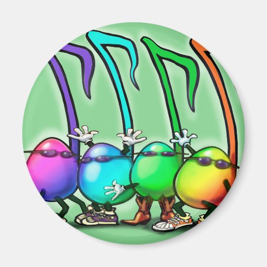 Musiknoten Party Magnet (Vorne)