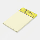 Musiknoten personalisiert post-it klebezettel (angewinkelt)