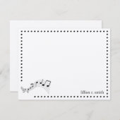 Musiknoten Personalisierte Note Card Mitteilungskarte (Vorne/Hinten)