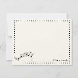 Musiknoten Personalisierte Note Card Mitteilungskarte