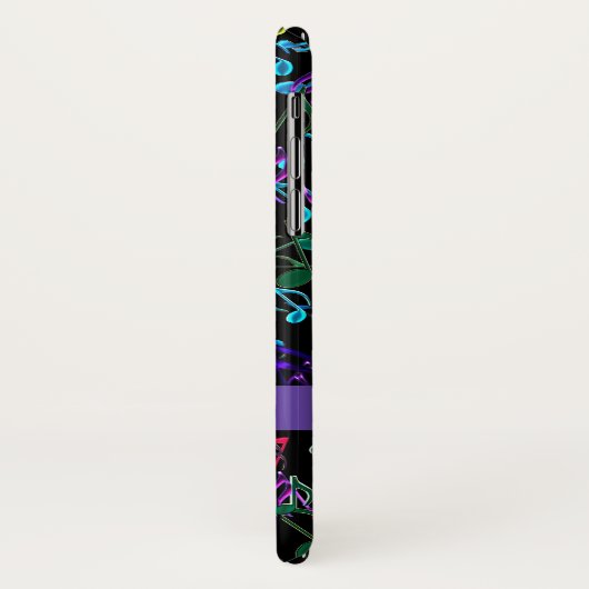 Musiknoten personalisierter iPhone X Fall Case-Mate iPhone Hülle (Hinten/Links)