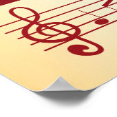 Musiknoten Poster (Ecke)