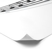 Musiknoten Poster (Ecke)