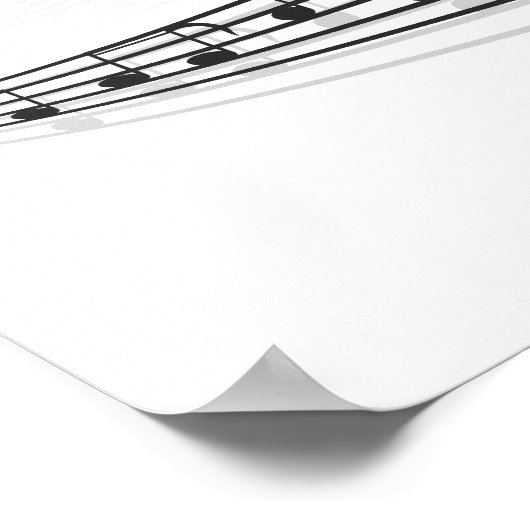 Musiknoten Poster (Ecke)