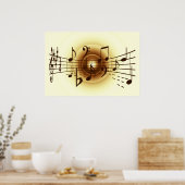 Musiknoten Poster (Küche)