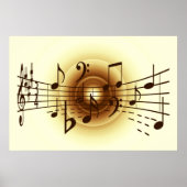 Musiknoten Poster (Vorne)