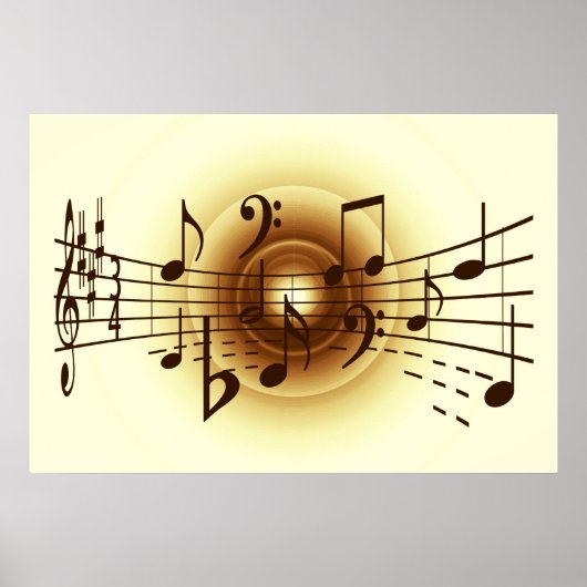 Musiknoten Poster (Vorne)