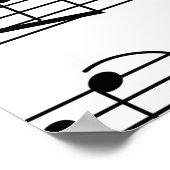 Musiknoten Poster (Ecke)