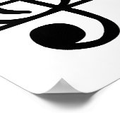 Musiknoten Poster (Ecke)