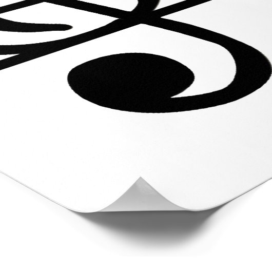 Musiknoten Poster (Ecke)