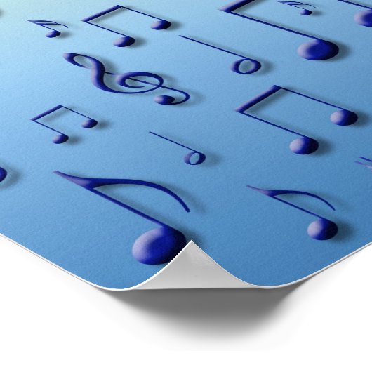 Musiknoten Poster (Ecke)