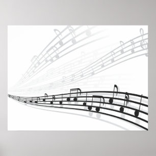 Musiknoten Poster