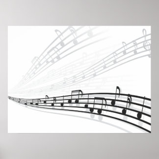 Musiknoten Poster