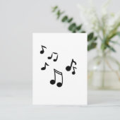 Musiknoten Postkarte (Stehend Vorderseite)