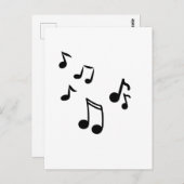 Musiknoten Postkarte (Vorne/Hinten)