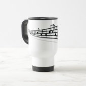 Musiknoten Reisebecher (Vorderseite Links)