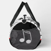 Musiknoten Rot Weiß und Schwarz Duffle Bag (Rechts)