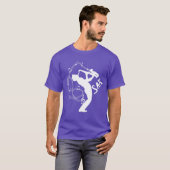 Musiknoten Saxophone Player Cool Grafik T-Shirt (Vorne ganz)