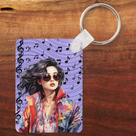 Musiknoten Schlüsselanhänger (Rückseite)