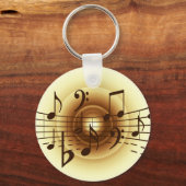 Musiknoten Schlüsselanhänger (Vorderseite)