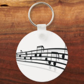Musiknoten Schlüsselanhänger (Vorderseite)