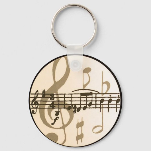 Musiknoten Schlüsselanhänger (Vorderseite)