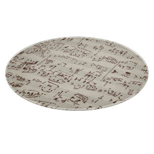 Musiknoten Schneidebrett