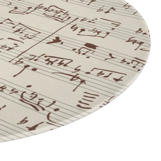 Musiknoten Schneidebrett (Ecke)